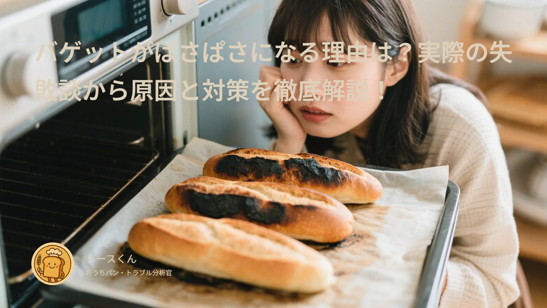 バゲットがぱさぱさになる理由は？実際の失敗談から原因と対策を徹底解説！