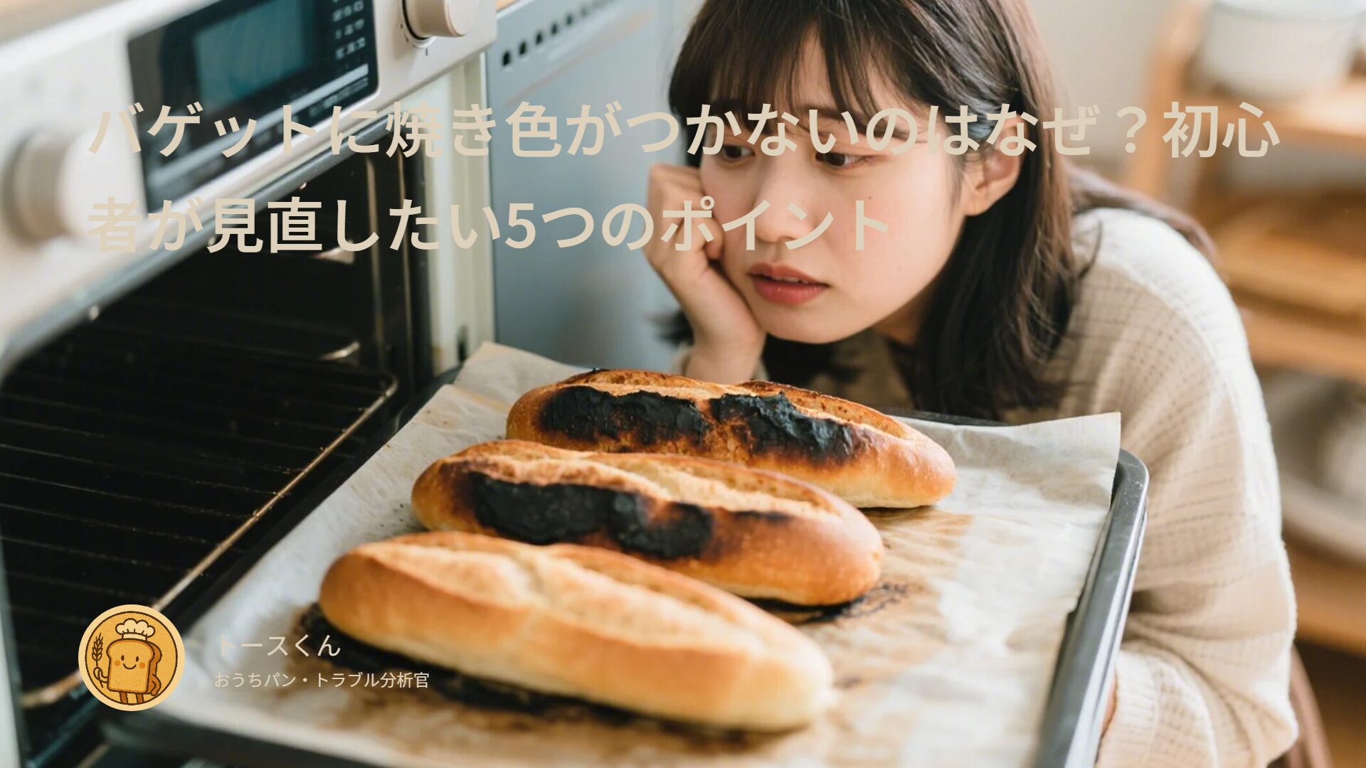 バゲットに焼き色がつかないのはなぜ？初心者が見直したい5つのポイント