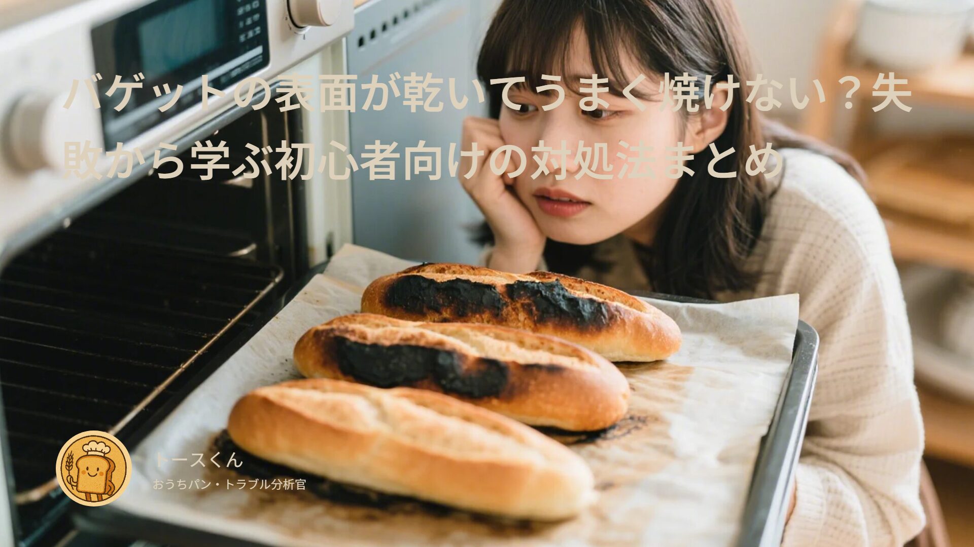 バゲットの表面が乾いてうまく焼けない？失敗から学ぶ初心者向けの対処法まとめ