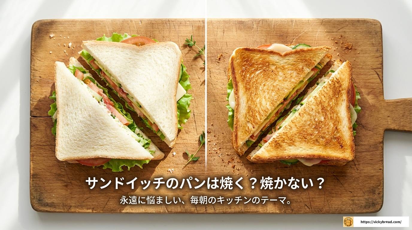 究極の選択！サンドイッチのパンは焼く？焼かない？徹底解説