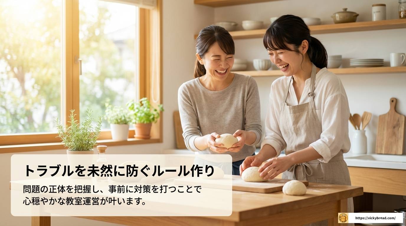 自宅のパン教室で起きるトラブルと未然に防ぐための解決策