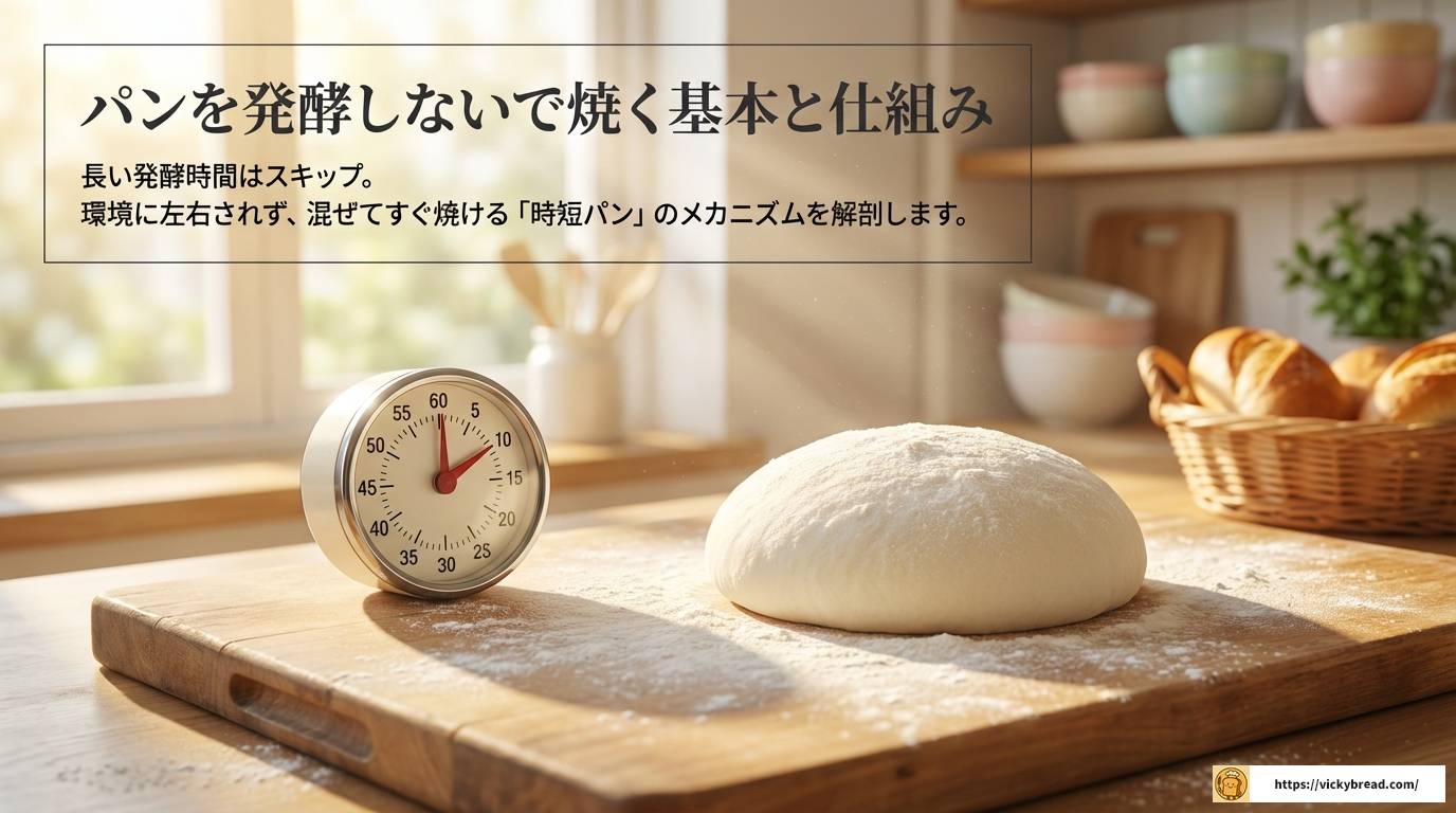 パンを発酵しないで焼く究極の時短テク!失敗しないコツとレシピ