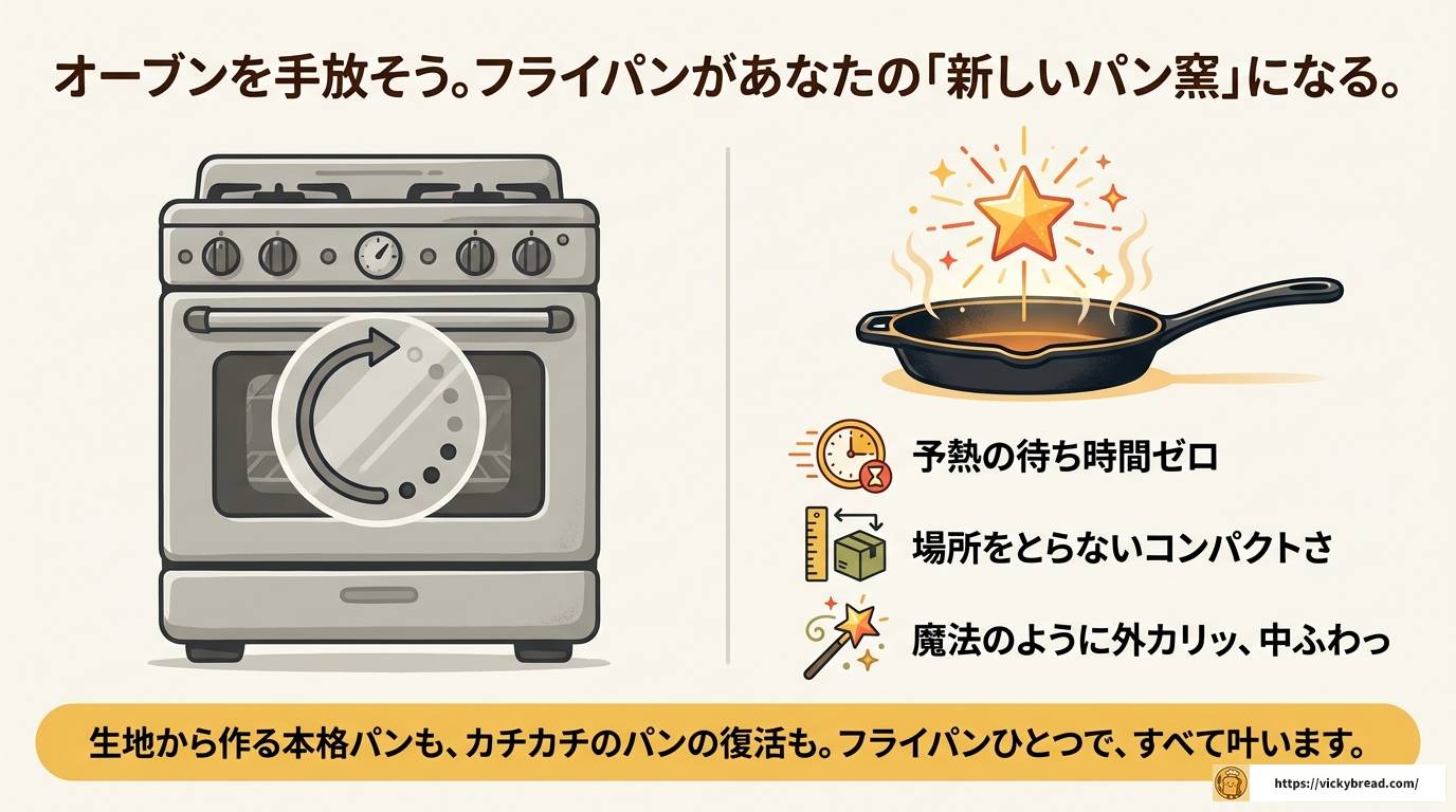 フランスパンをフライパンで焼く・温める完全ガイド