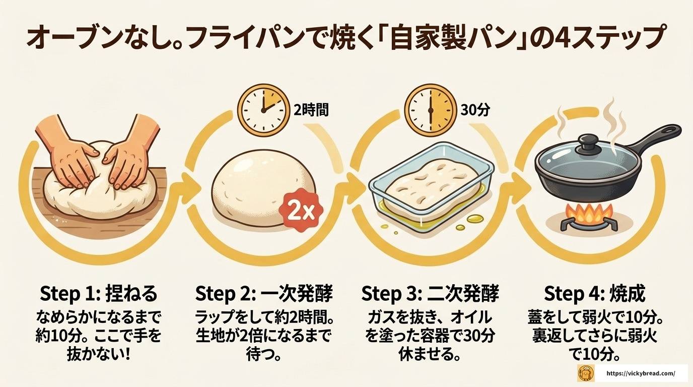 フランスパンをフライパンで焼く・温める完全ガイド