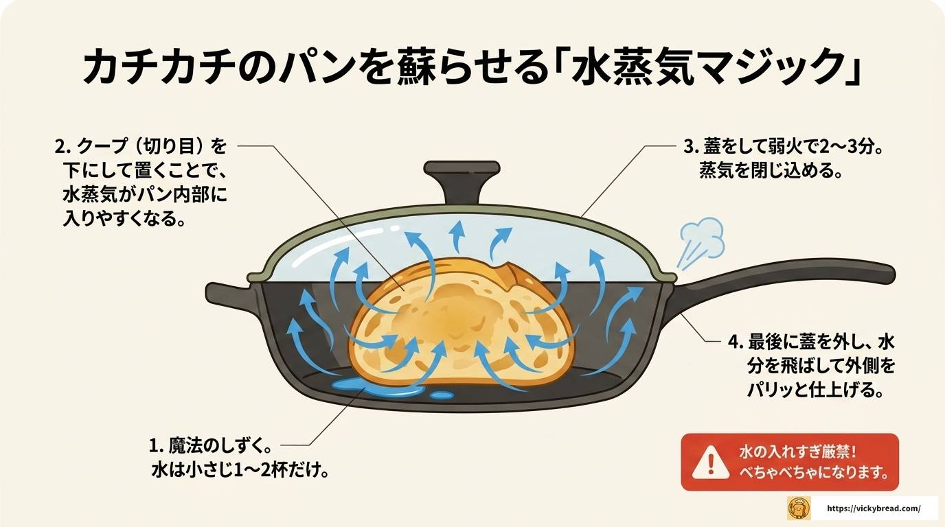 フランスパンをフライパンで焼く・温める完全ガイド