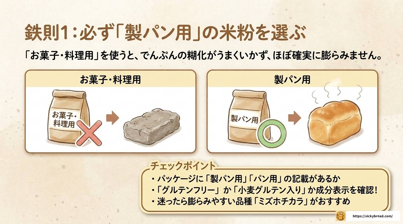 パナソニックホームベーカリーで米粉パンが失敗する原因と対策
