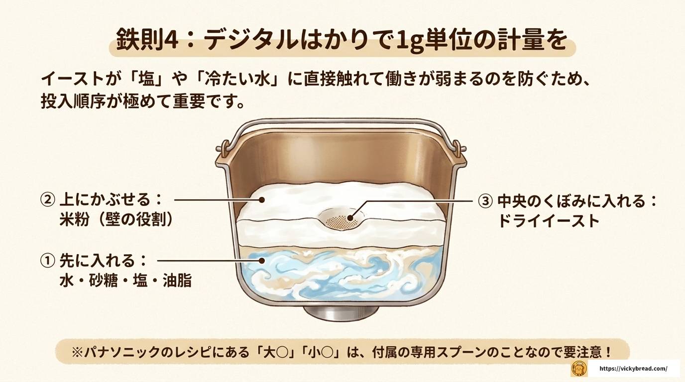 パナソニックホームベーカリーで米粉パンが失敗する原因と対策