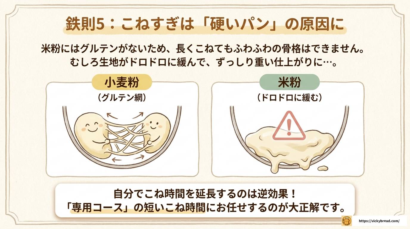 パナソニックホームベーカリーで米粉パンが失敗する原因と対策