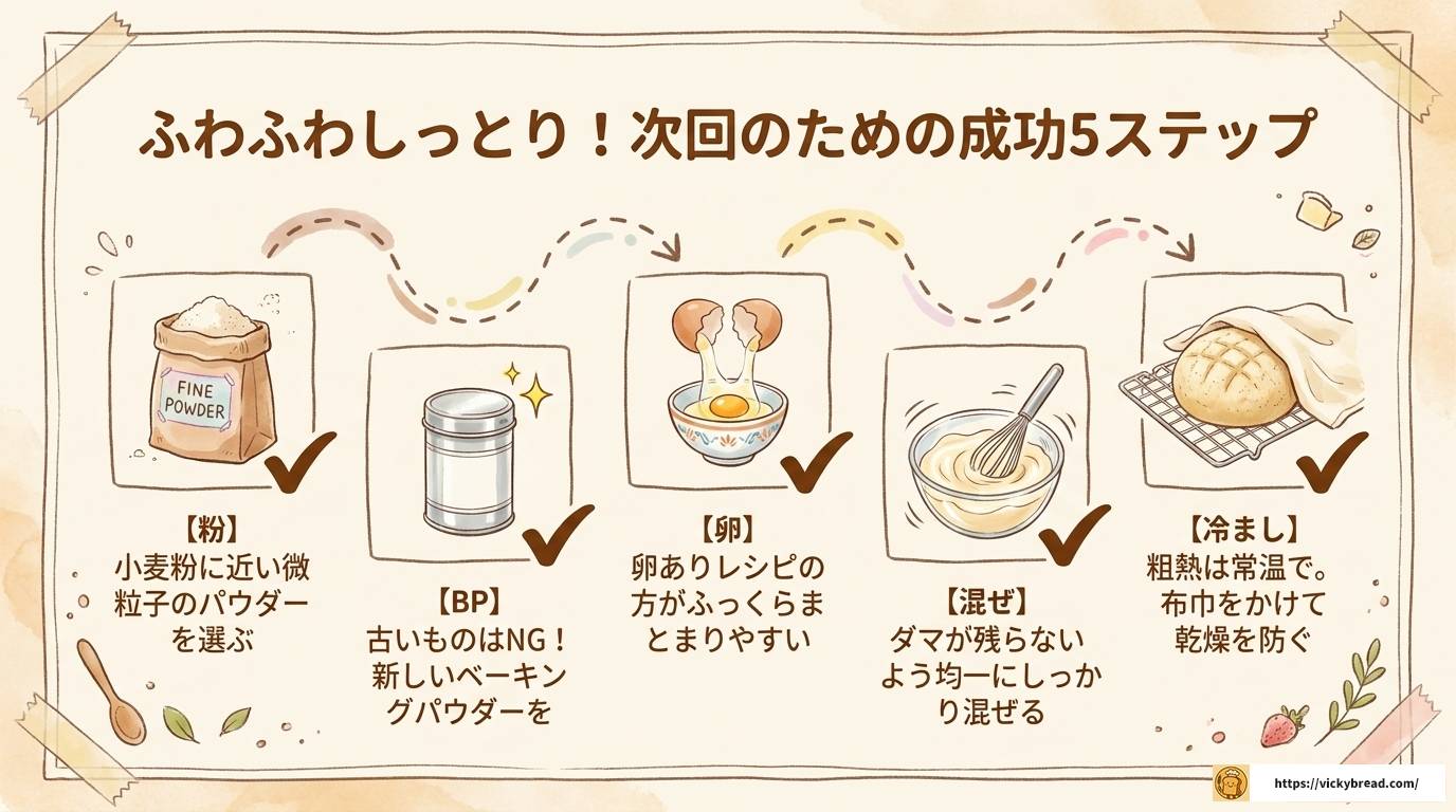 おから蒸しパンの失敗をリメイク!原因と対策を徹底解説