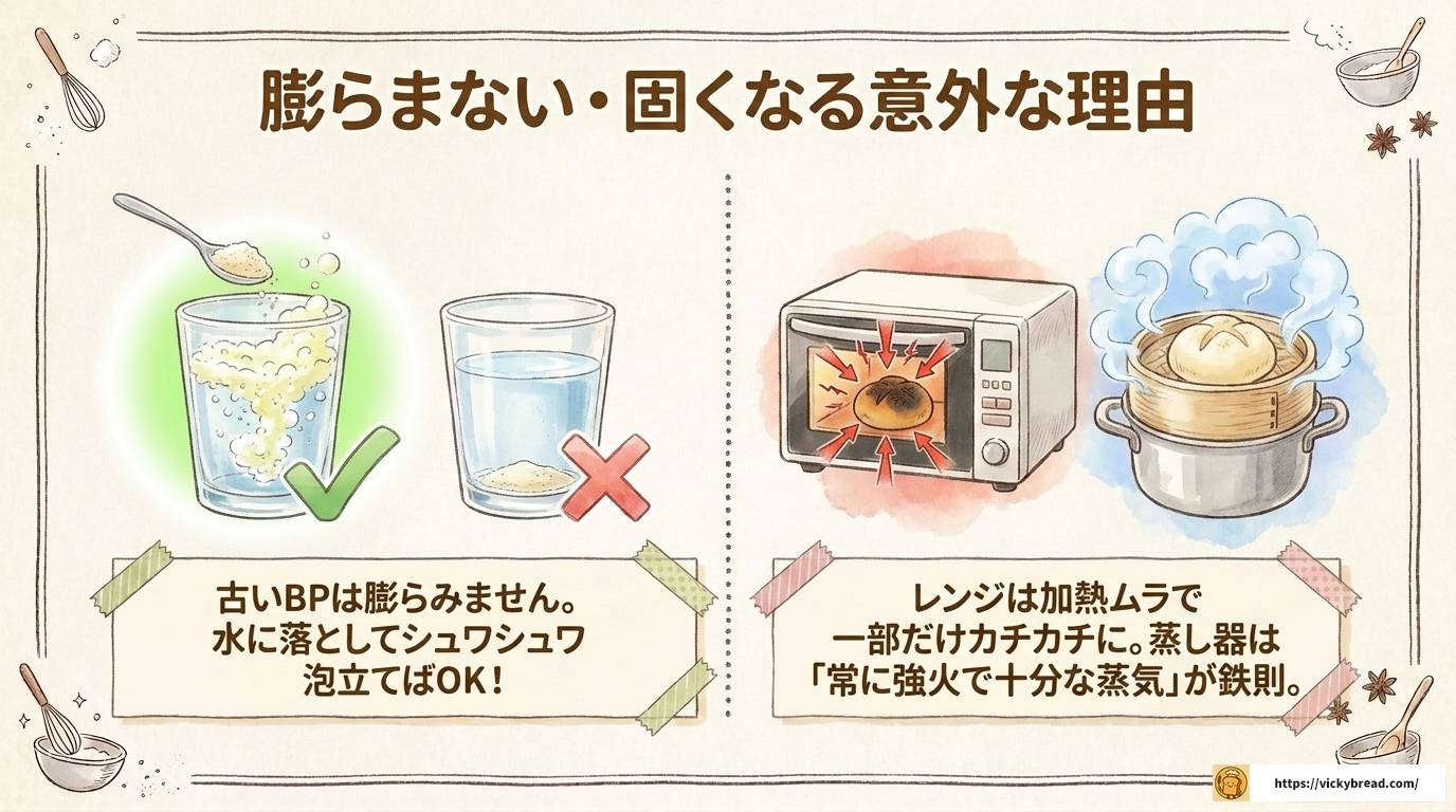 おから蒸しパンの失敗をリメイク!原因と対策を徹底解説