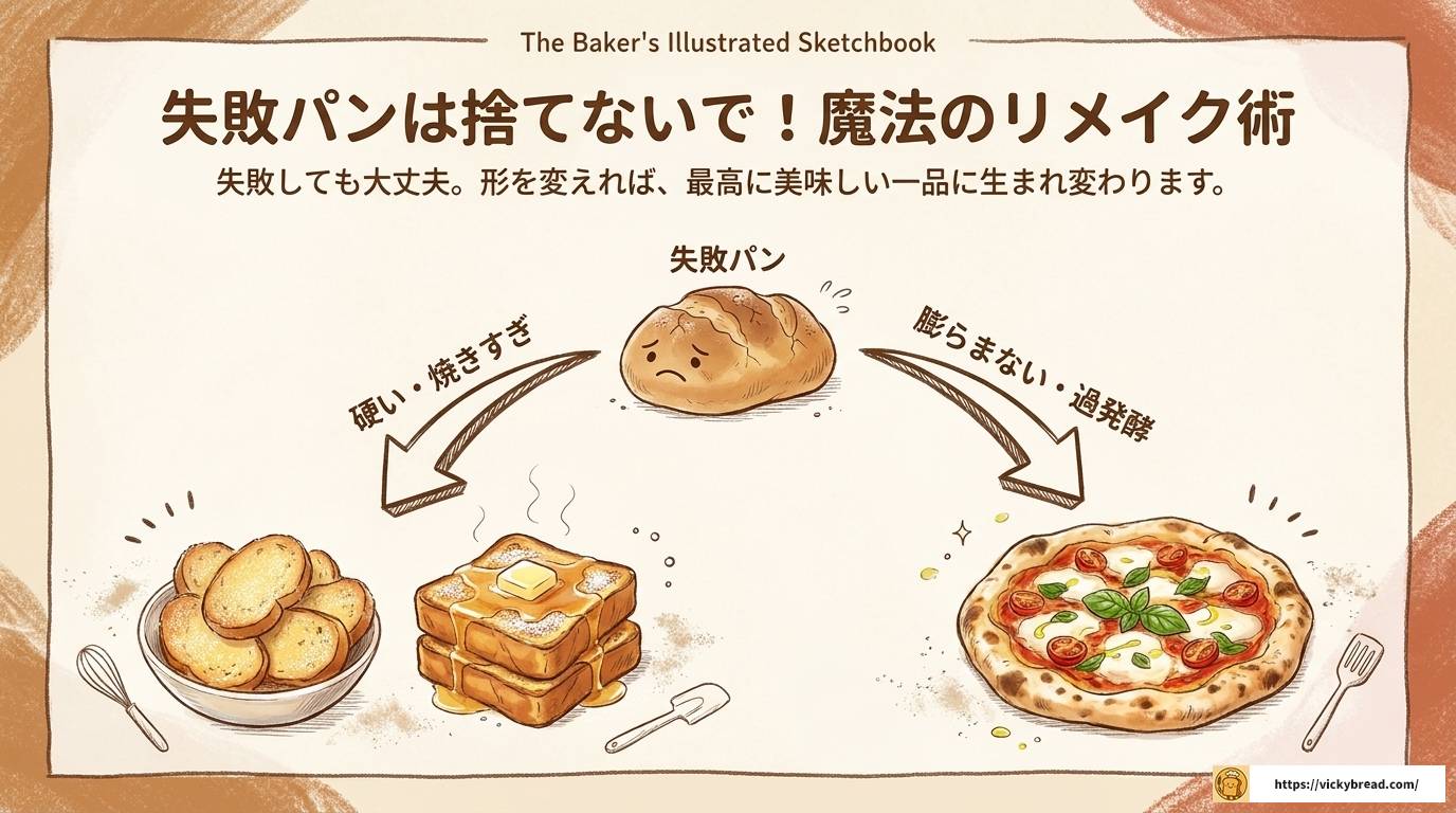 パンで失敗が怖いあなたへ！原因・対策・リメイク術