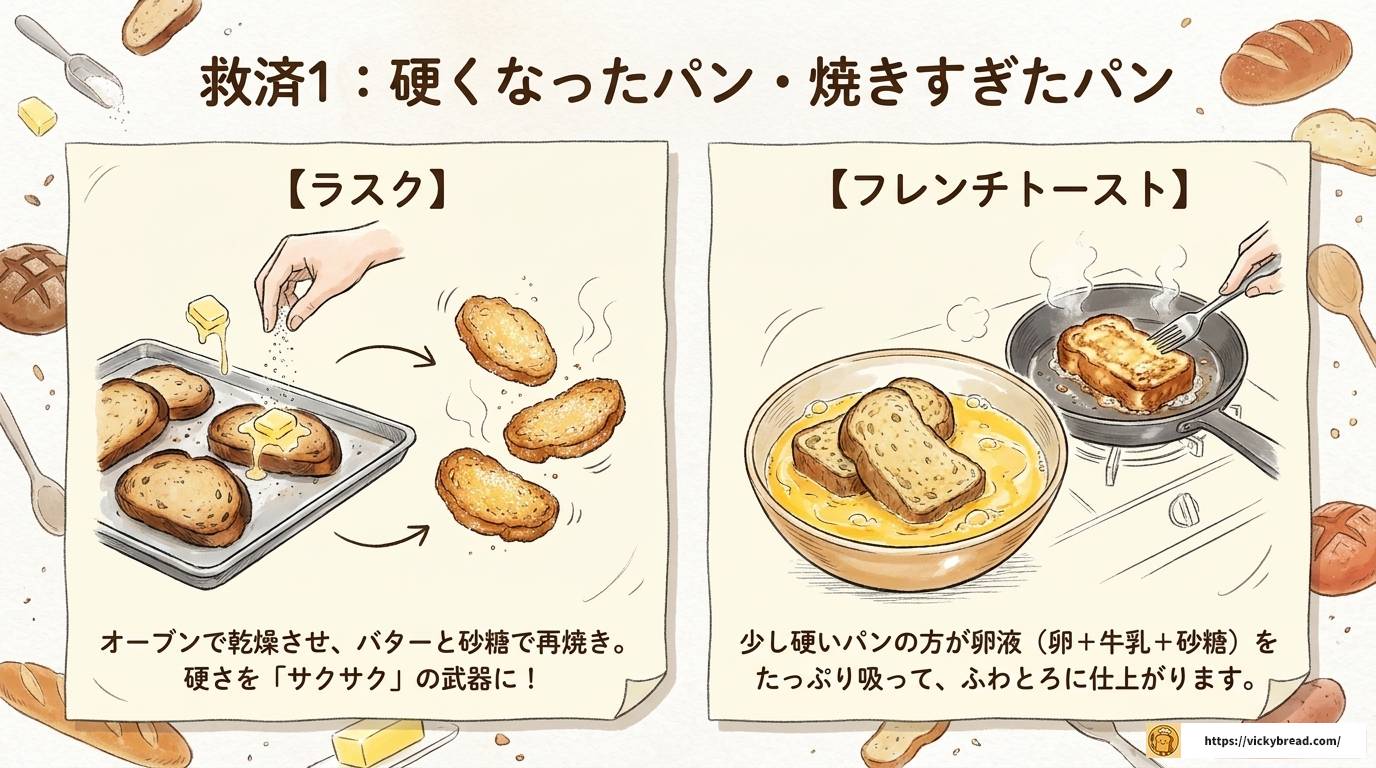 パンで失敗が怖いあなたへ！原因・対策・リメイク術