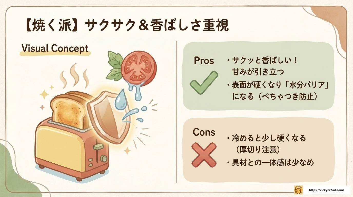 サンドイッチのパンは焼く？焼かない？迷ったときの選び方