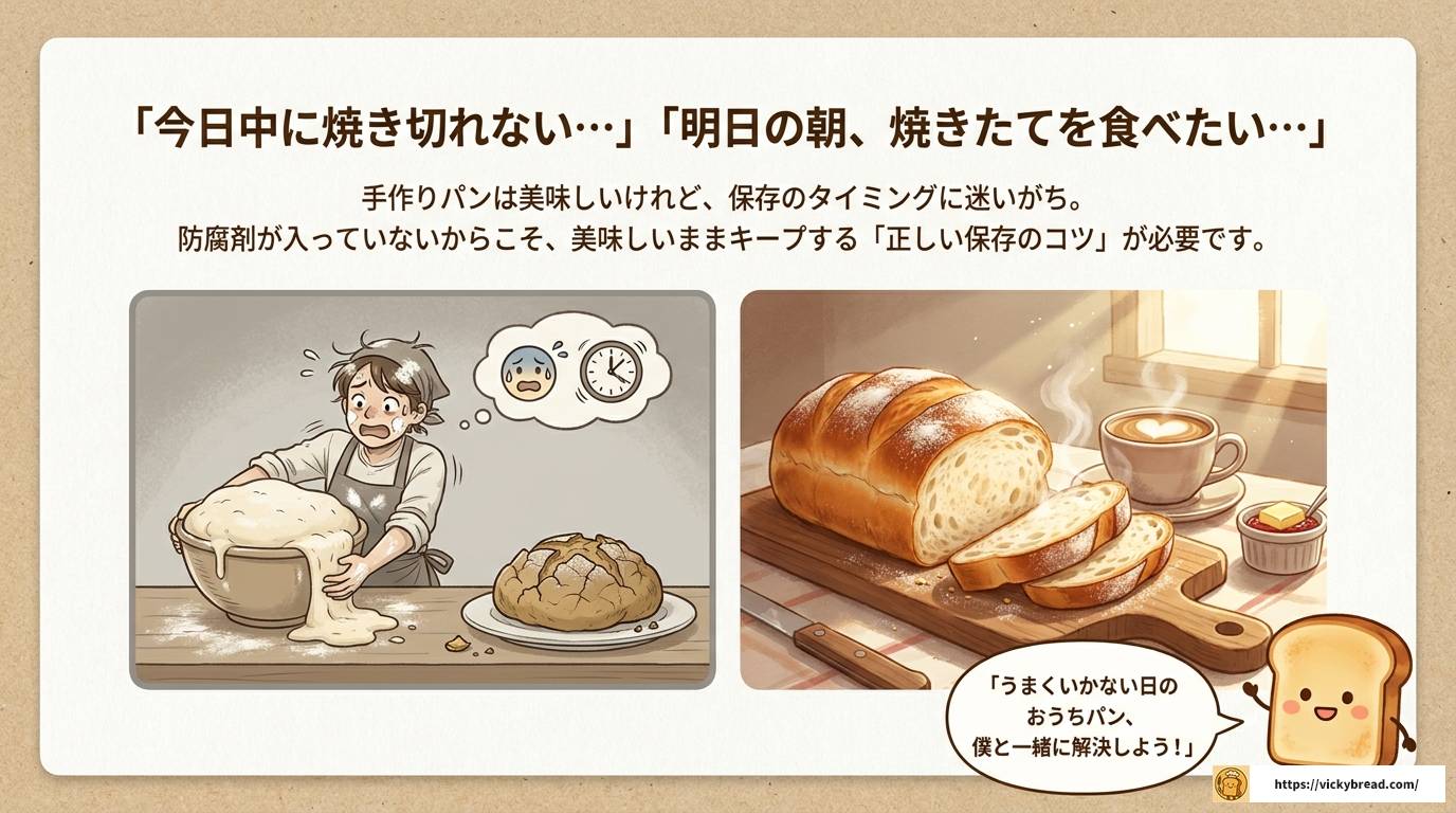 手作りパンの保存は焼く前が正解?生地の冷凍・冷蔵完全ガイド