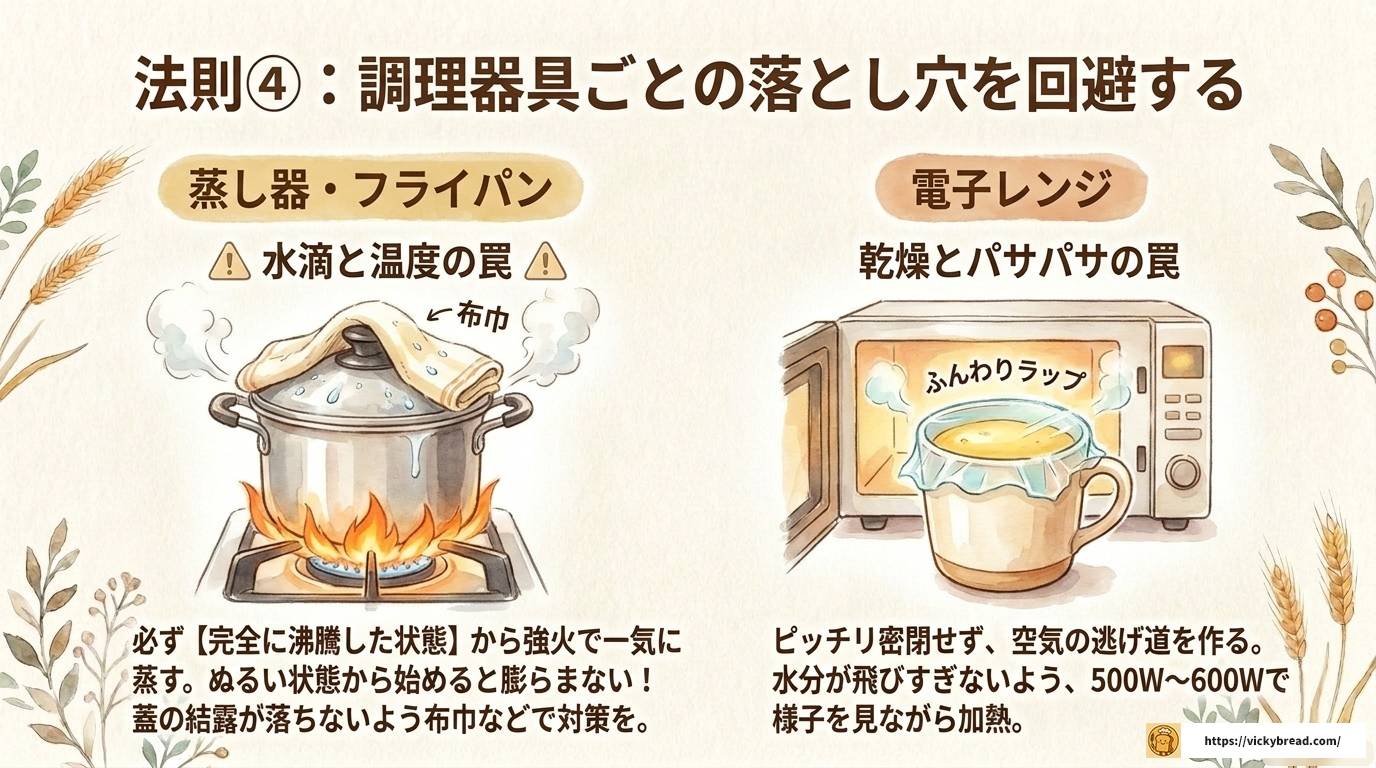 蒸しパン失敗のリメイク完全ガイド|べちゃべちゃも固いも復活