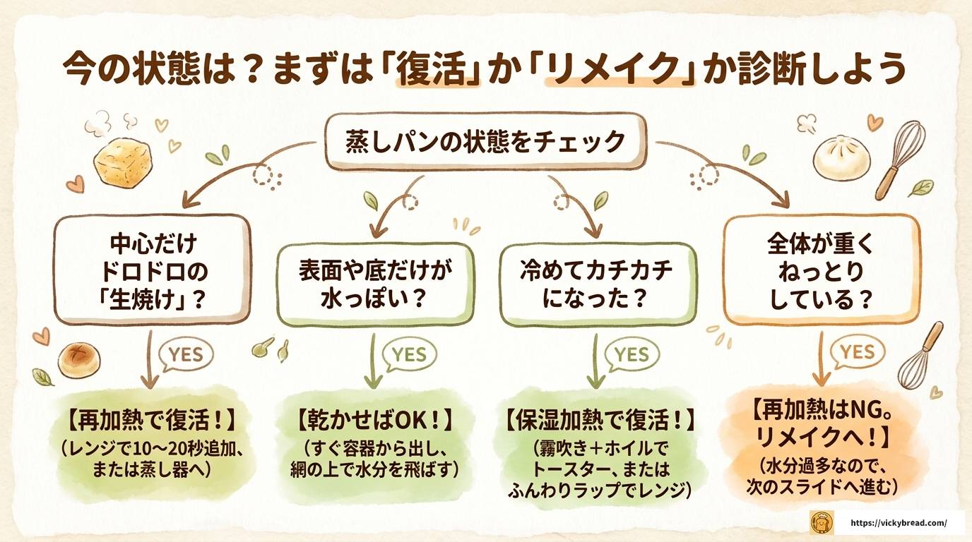 蒸しパン失敗のリメイク完全ガイド|べちゃべちゃも固いも復活
