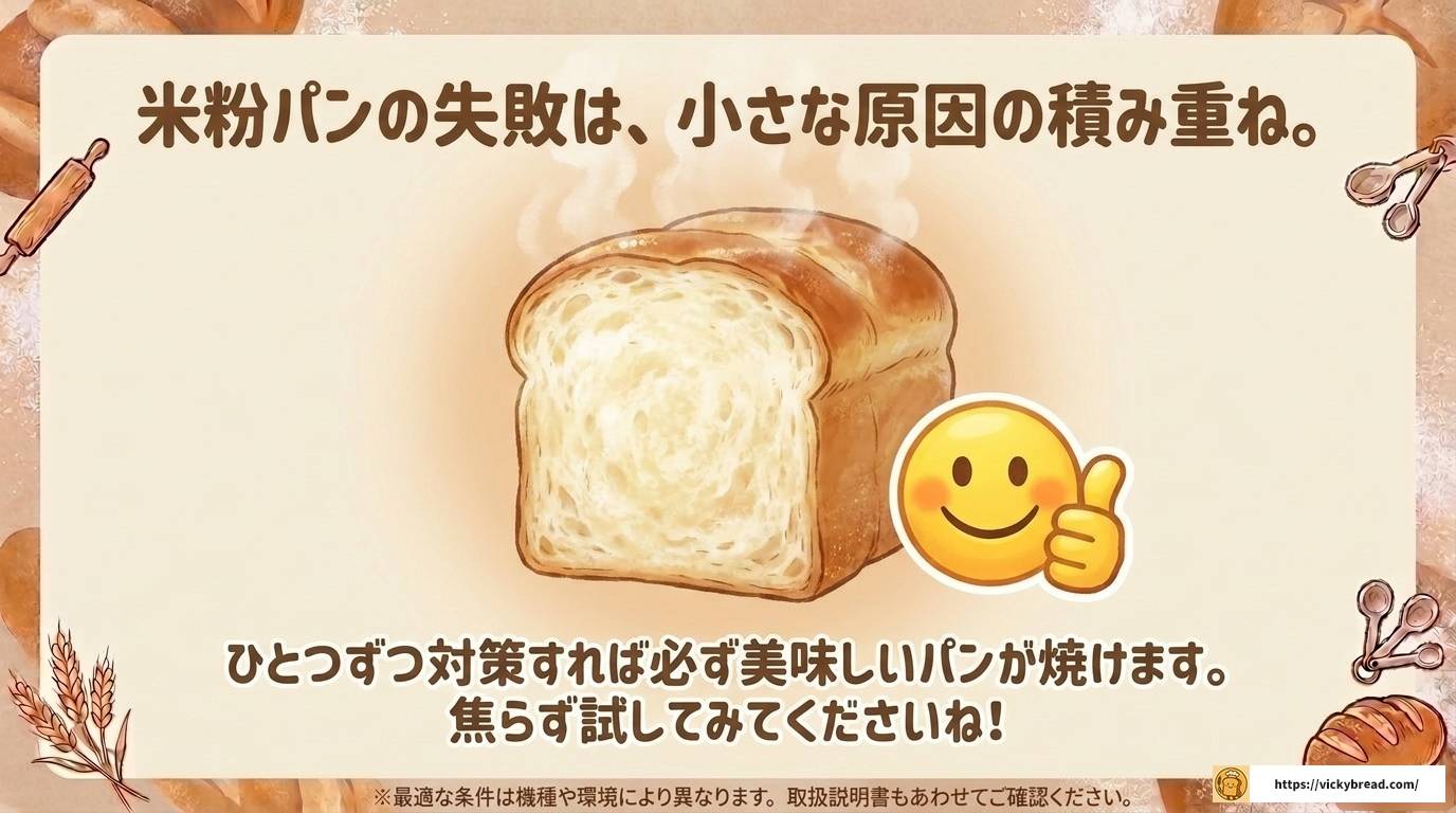 アイリスオーヤマホームベーカリー米粉パン失敗の原因と対策法