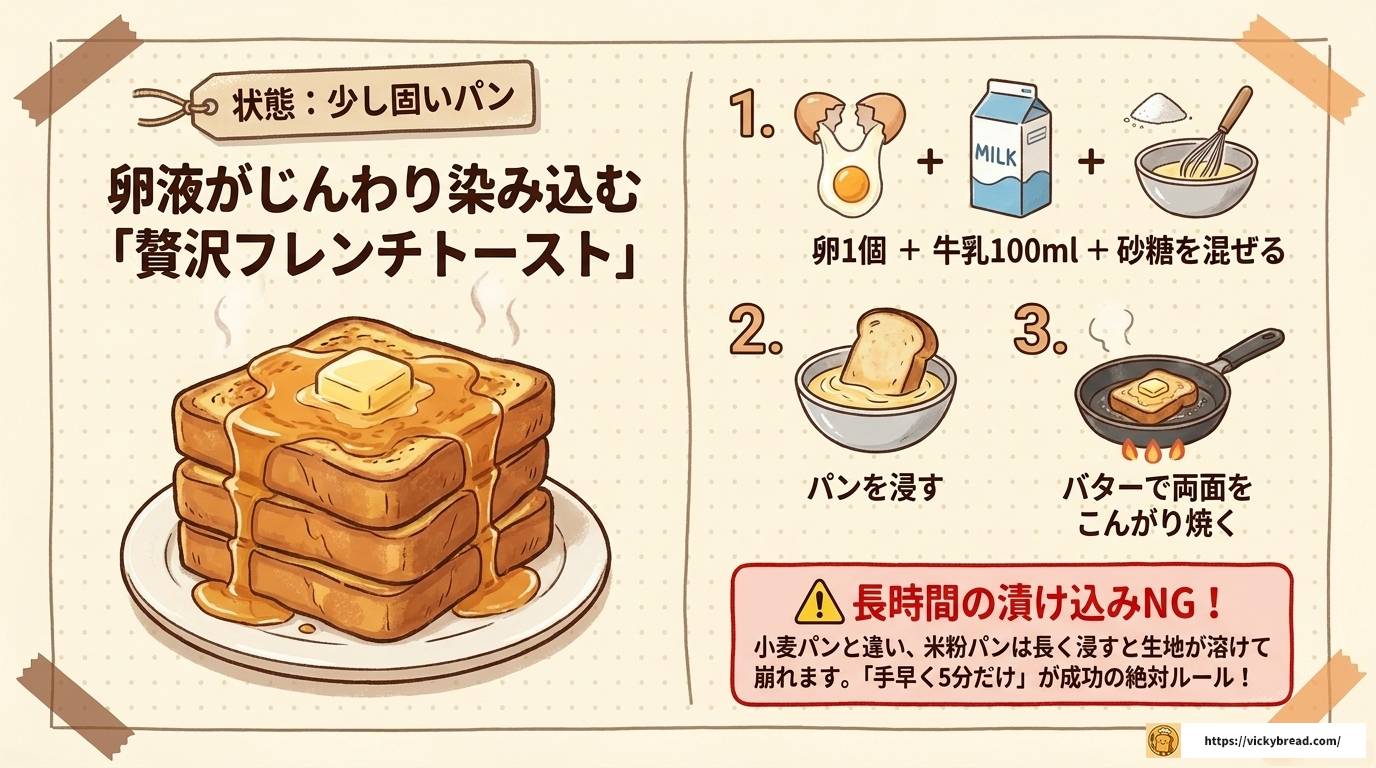 失敗した米粉パンのリメイク方法|固い・ういろう化も美味しく復活