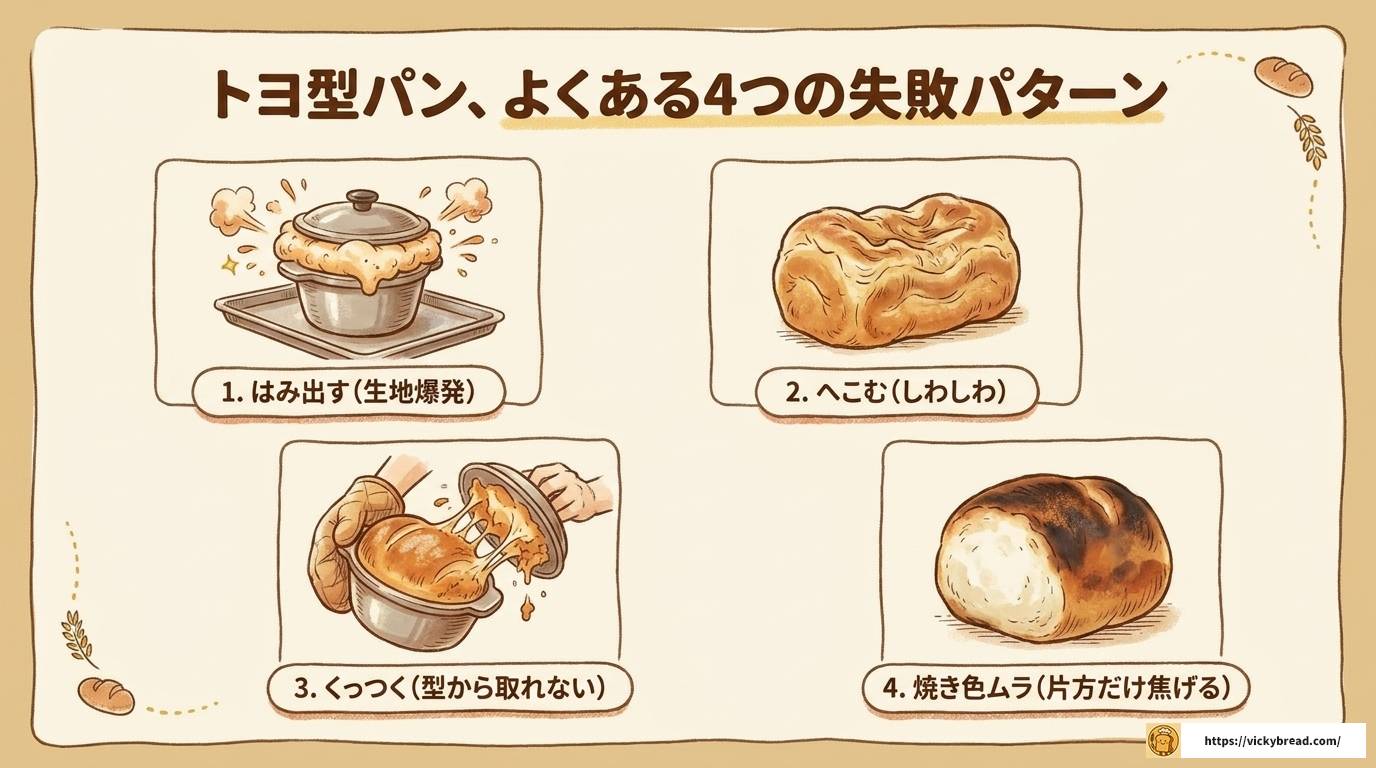 トヨ型パンで失敗しないための原因と対策を完全解説ガイド！