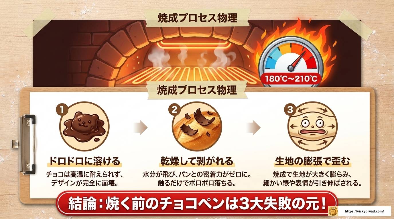 パンにチョコペンは焼く前NG?失敗しない正しい使い方