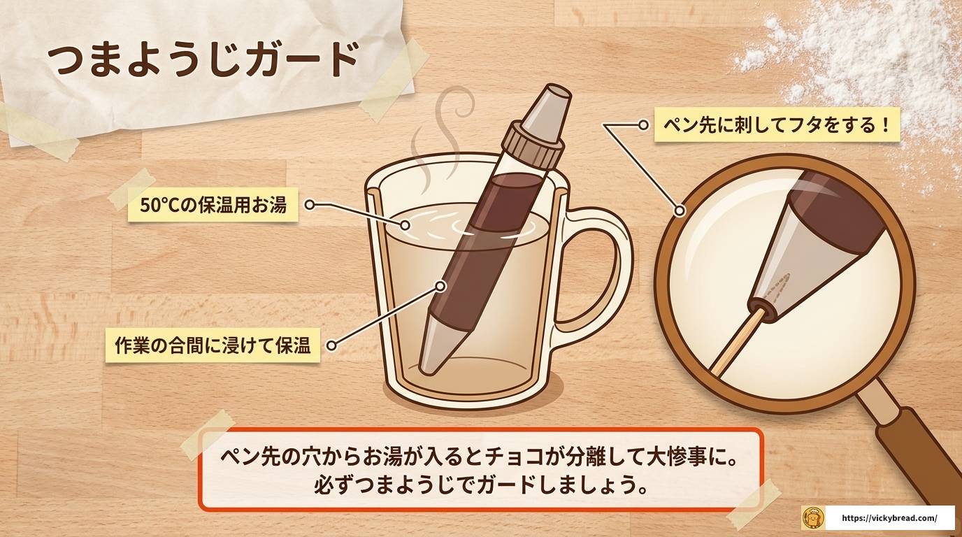 パンにチョコペンは焼く前NG?失敗しない正しい使い方