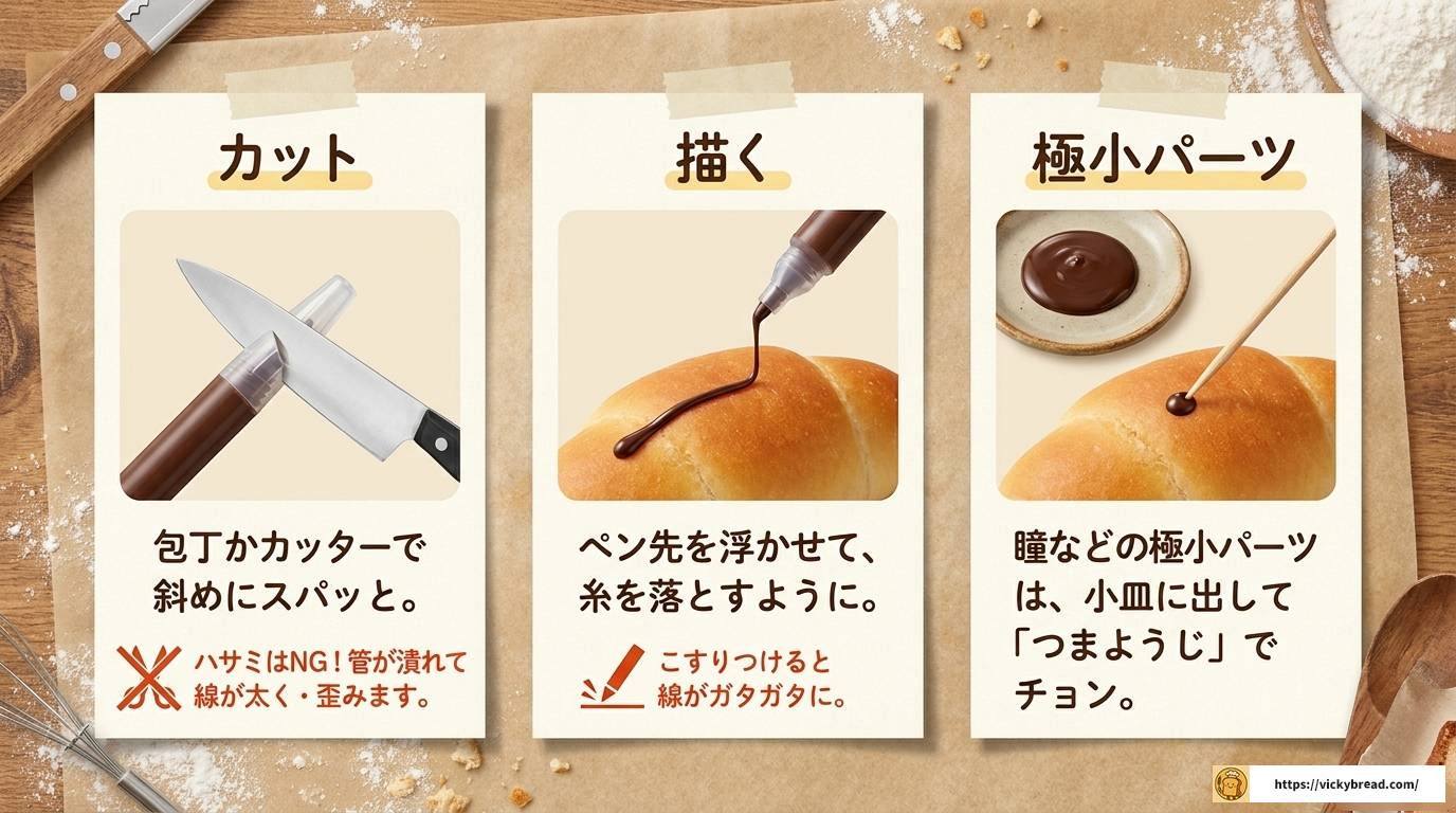 パンにチョコペンは焼く前NG?失敗しない正しい使い方