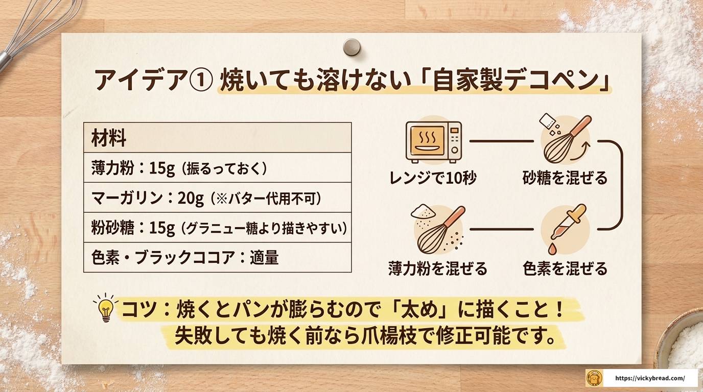 パンにチョコペンは焼く前NG?失敗しない正しい使い方