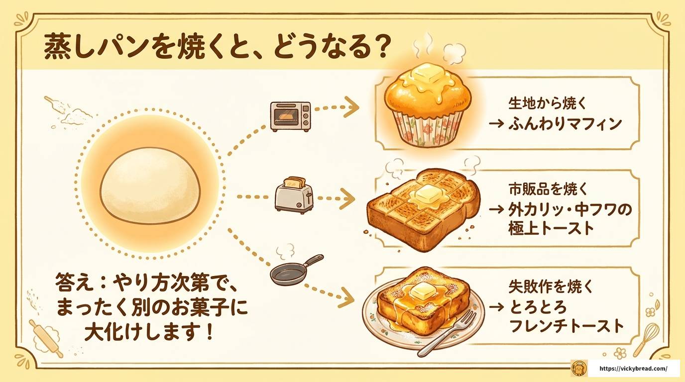 蒸しパンを焼くとどうなる?驚きの変化と絶品アレンジ術