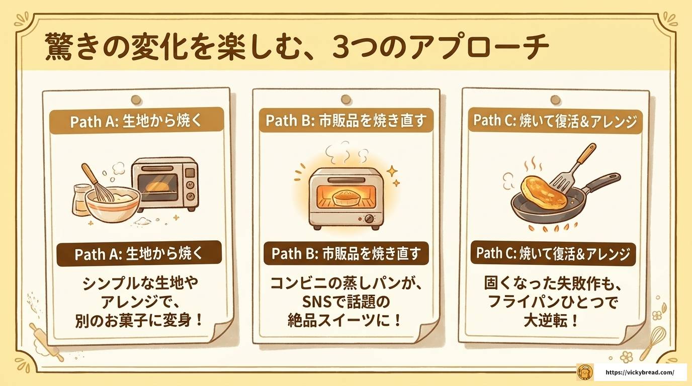 蒸しパンを焼くとどうなる?驚きの変化と絶品アレンジ術