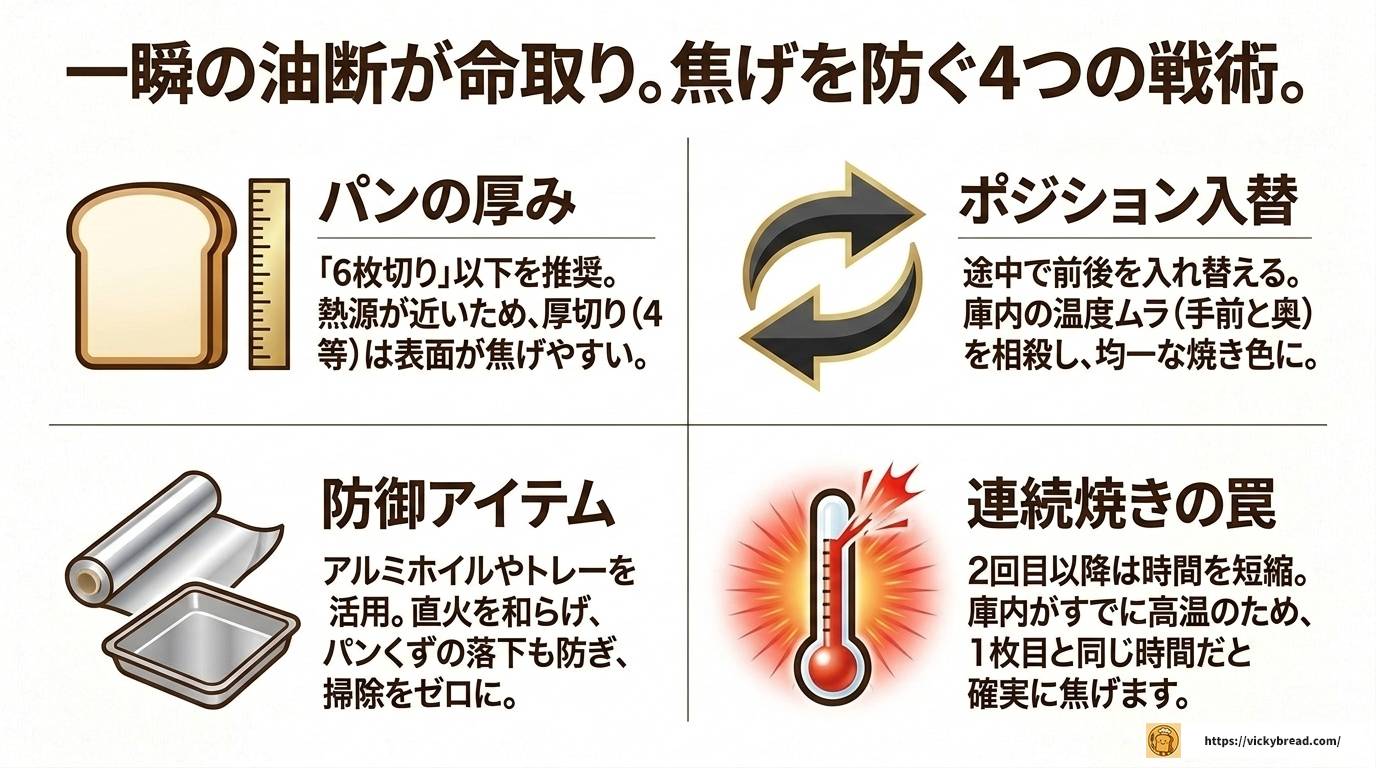 魚焼きグリルでパンを焼くとき水は必要?美味しい焼き方完全ガイド