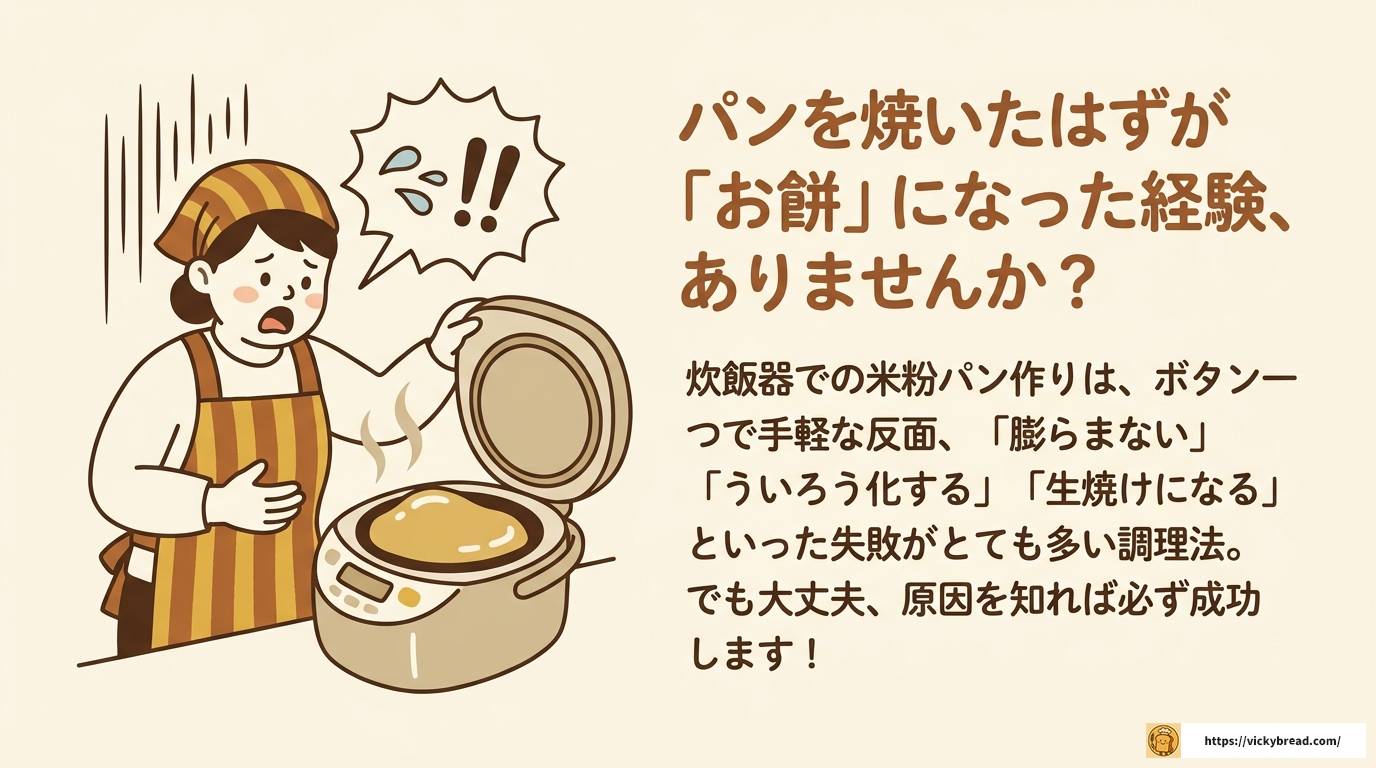 炊飯器で米粉パンが失敗する原因と対策を完全解説
