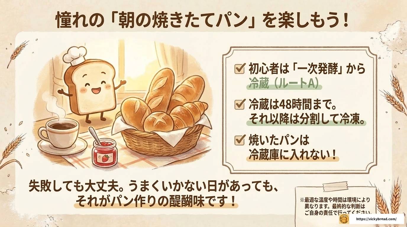 パンを焼く前に冷蔵庫に入れる方法と失敗しないコツ