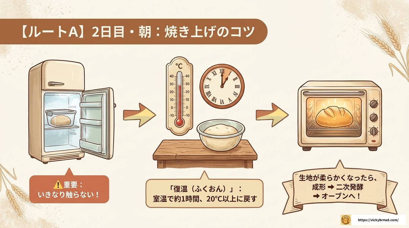 パンを焼く前に冷蔵庫に入れる方法と失敗しないコツ