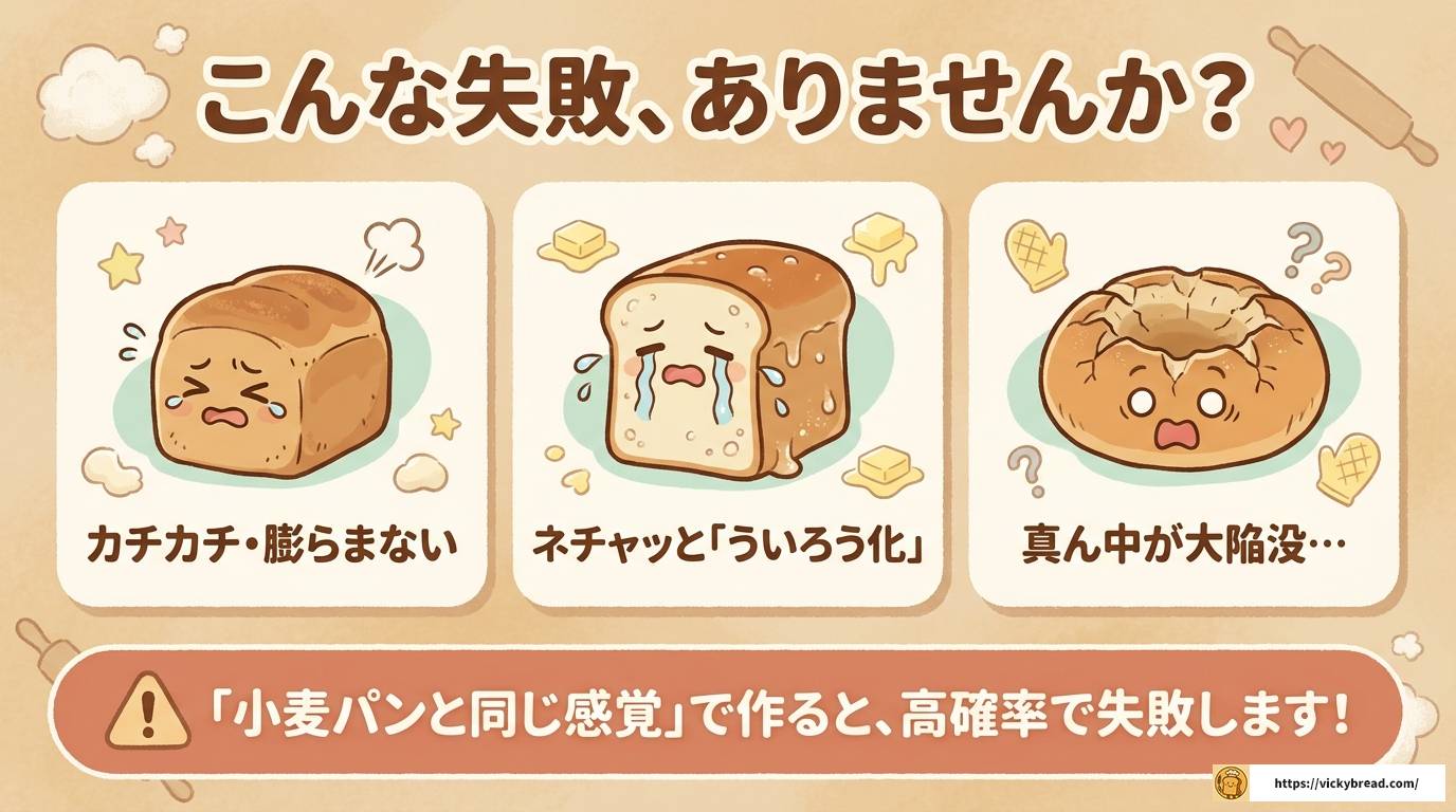 ホームベーカリーで米粉パンが失敗する原因と解決策まとめ