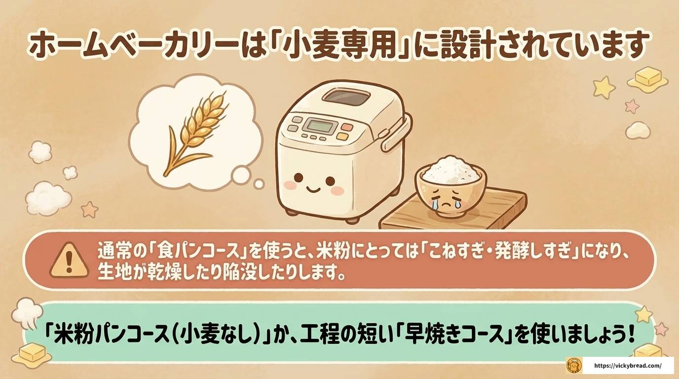 ホームベーカリーで米粉パンが失敗する原因と解決策まとめ