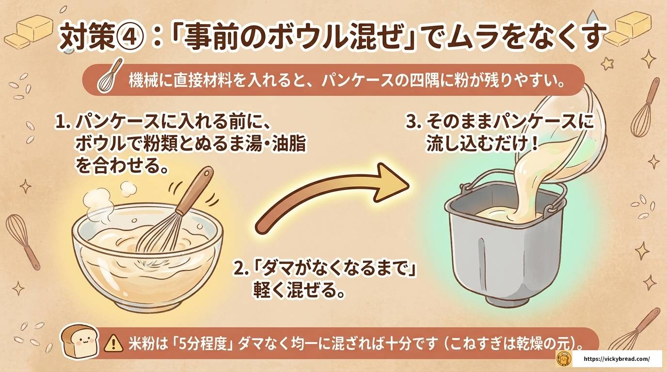 ホームベーカリーで米粉パンが失敗する原因と解決策まとめ