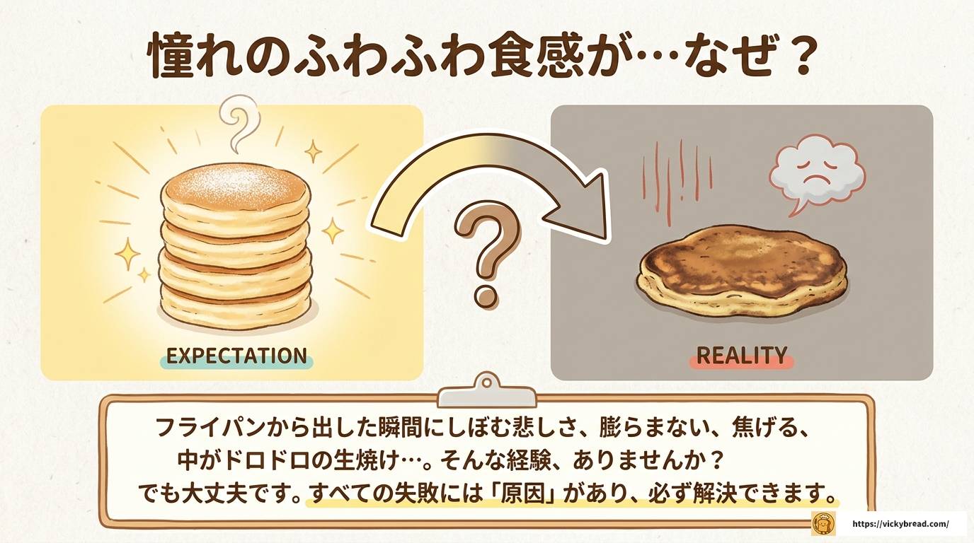 スフレパンケーキの失敗原因と完全攻略！もう失敗しない
