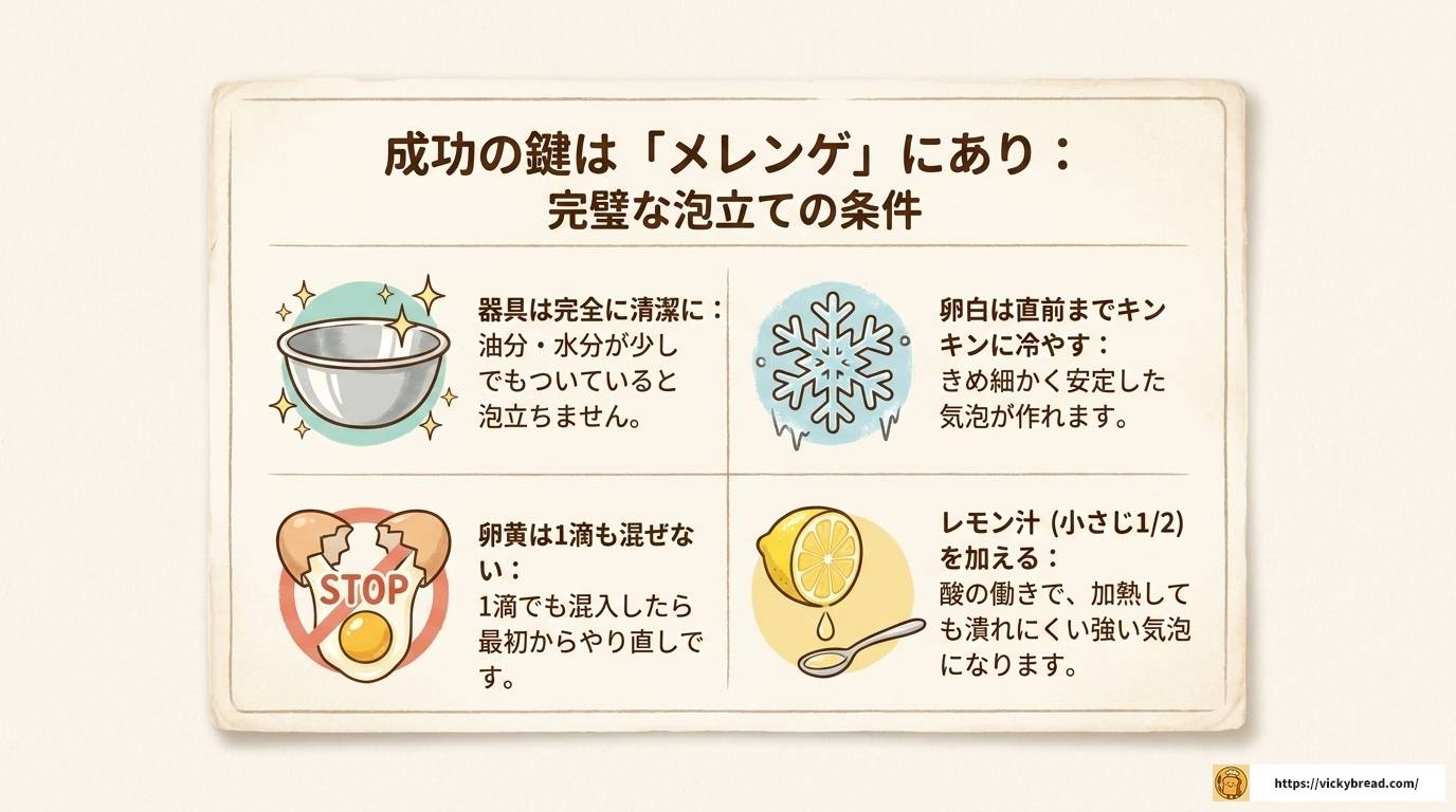 スフレパンケーキの失敗原因と完全攻略！もう失敗しない