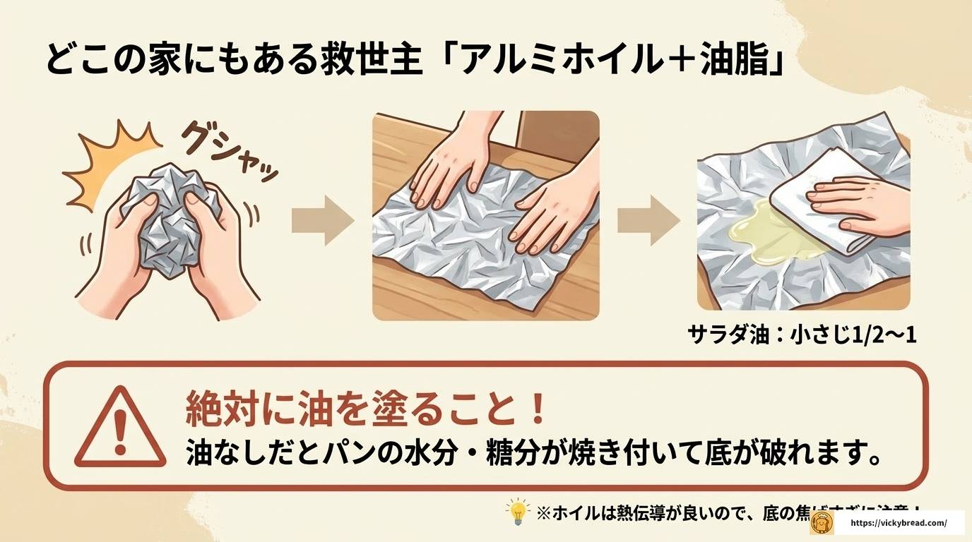 パンを焼く時にクッキングシートがない!代用品と対策まとめ