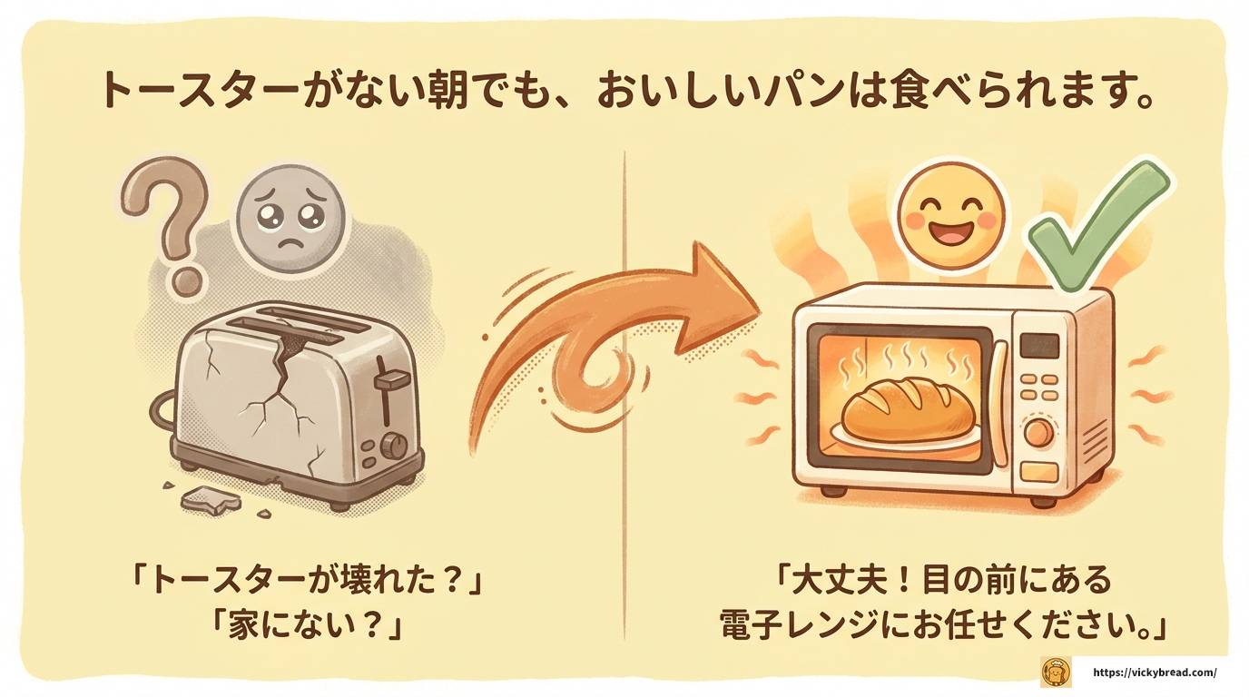 電子レンジでパンを焼く方法を完全解説!失敗なしのコツ
