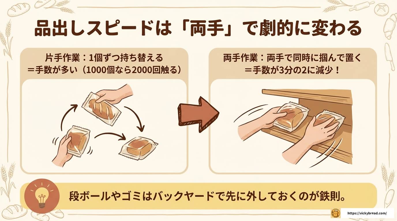 パンの品出しコツを完全解説!売り場づくりと作業効率化