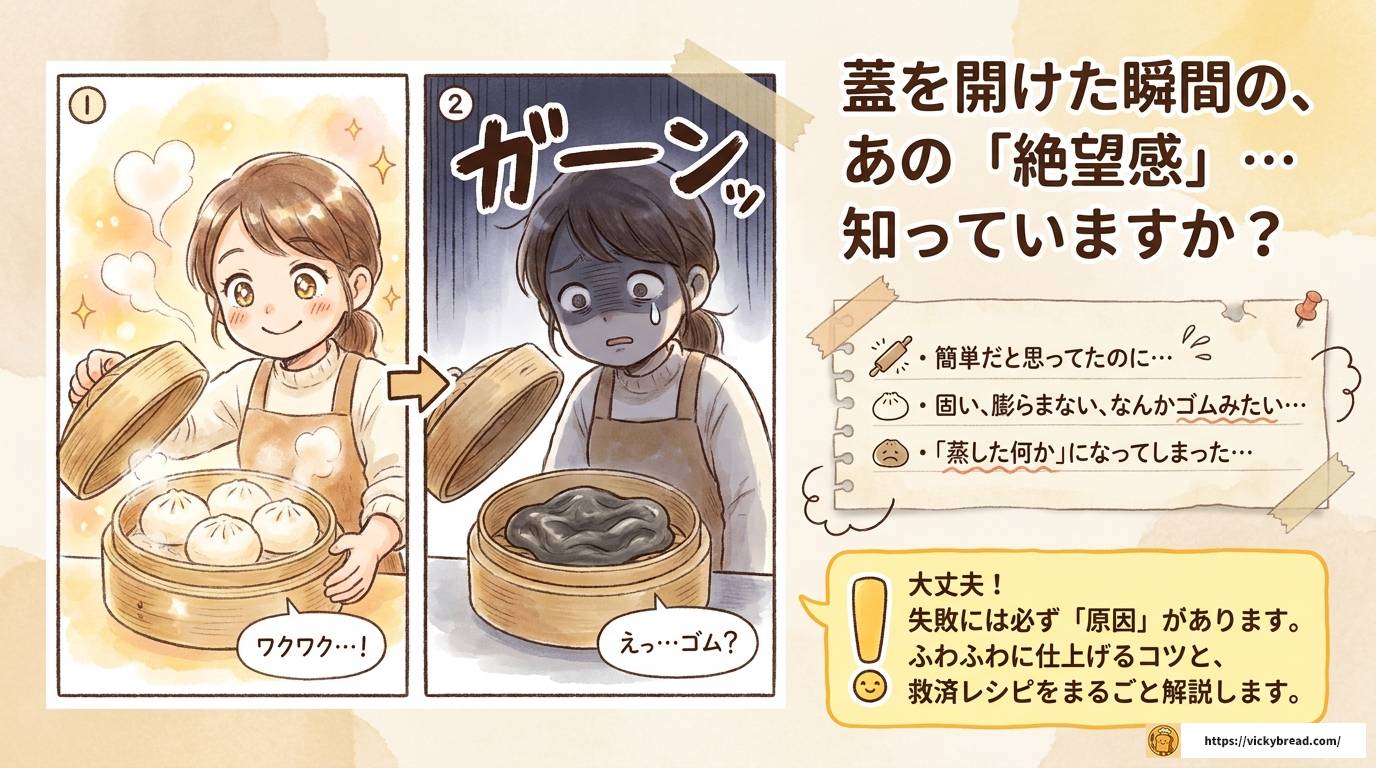 蒸しパンが失敗する原因と対策・リメイク術を完全解説