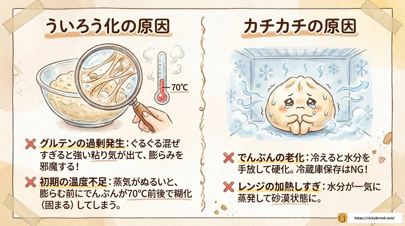 蒸しパンが失敗する原因と対策・リメイク術を完全解説