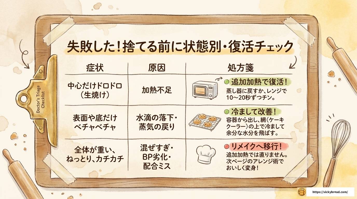 蒸しパンが失敗する原因と対策・リメイク術を完全解説