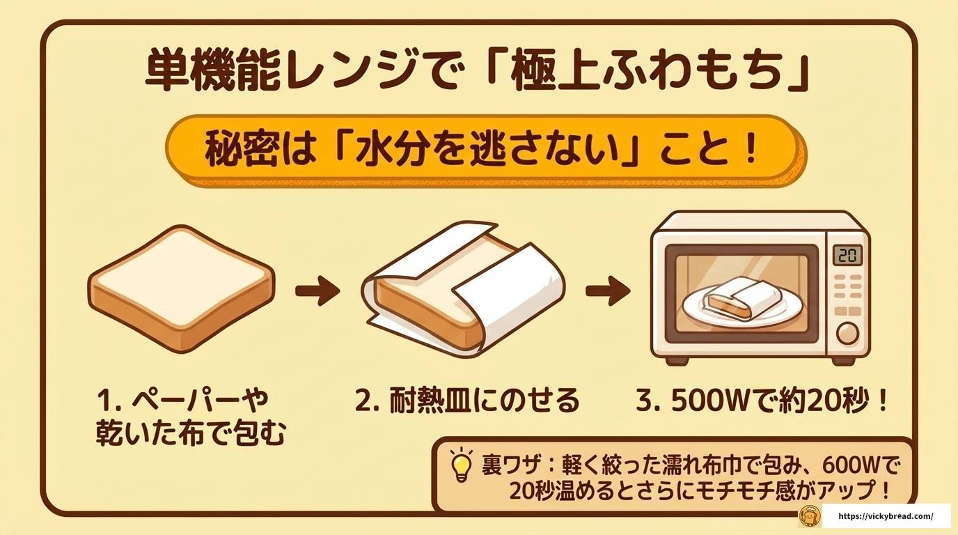 電子レンジでパンを焼く方法とコツ|トースターなしでも失敗しない