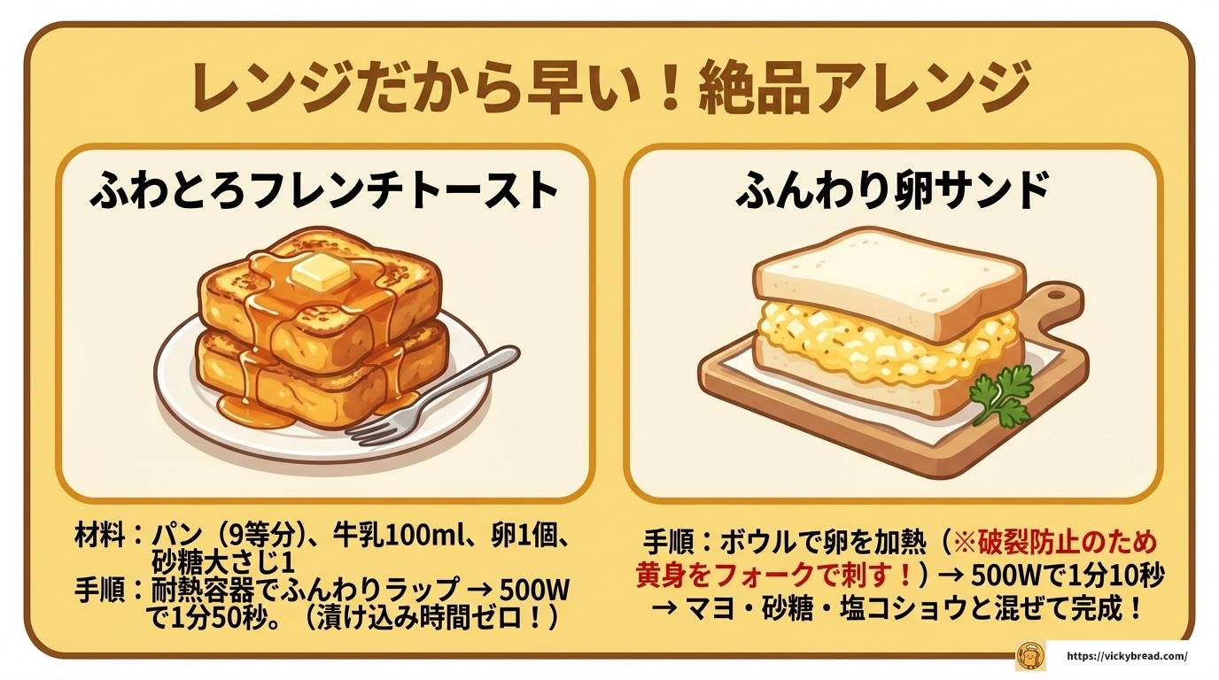 電子レンジでパンを焼く方法とコツ|トースターなしでも失敗しない
