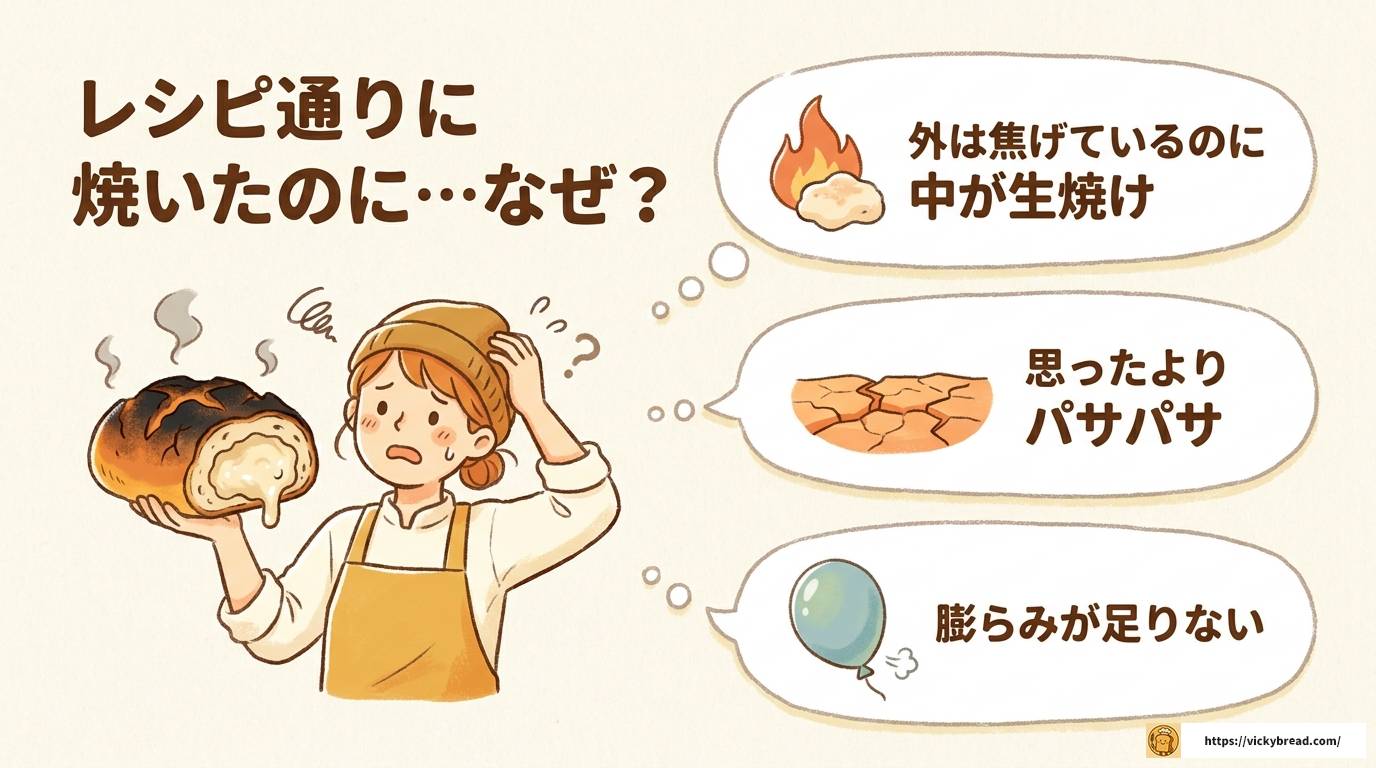 パンは何度で焼く?種類・サイズ別の温度と焼成時間の目安ガイド