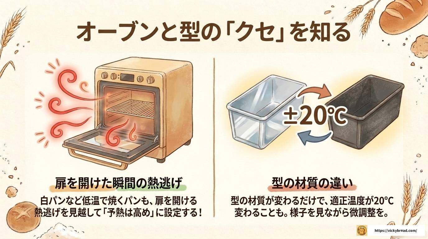 パンは何度で焼く?種類・サイズ別の温度と焼成時間の目安ガイド