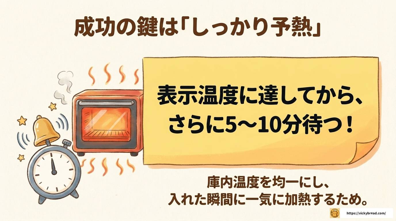 パンは何度で焼く?種類・サイズ別の温度と焼成時間の目安ガイド