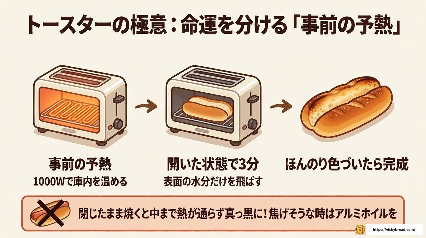 ホットドッグのパンを焼く技術で驚くほど美味しく仕上げる方法